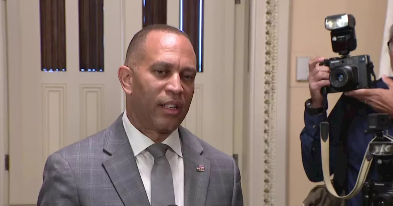 Hakeem Jeffries speaks about Kamala Harris' 2024 run