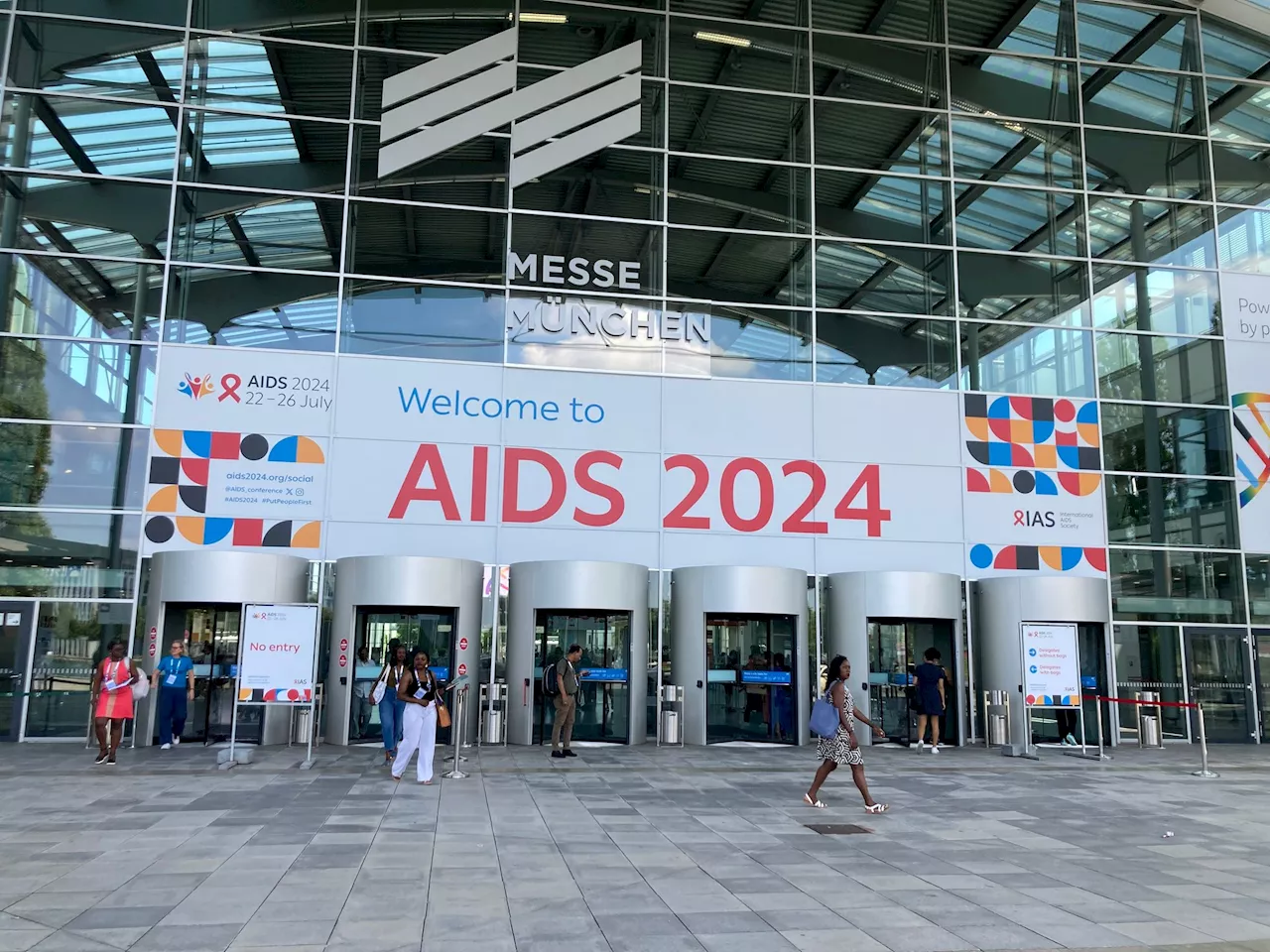 Aids-Konferenz in München - Eröffnung mit Scholz