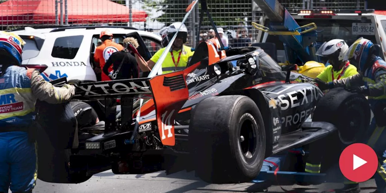 IndyCar: Ferrucci bleibt unversehrt nach spektakulärem Crash