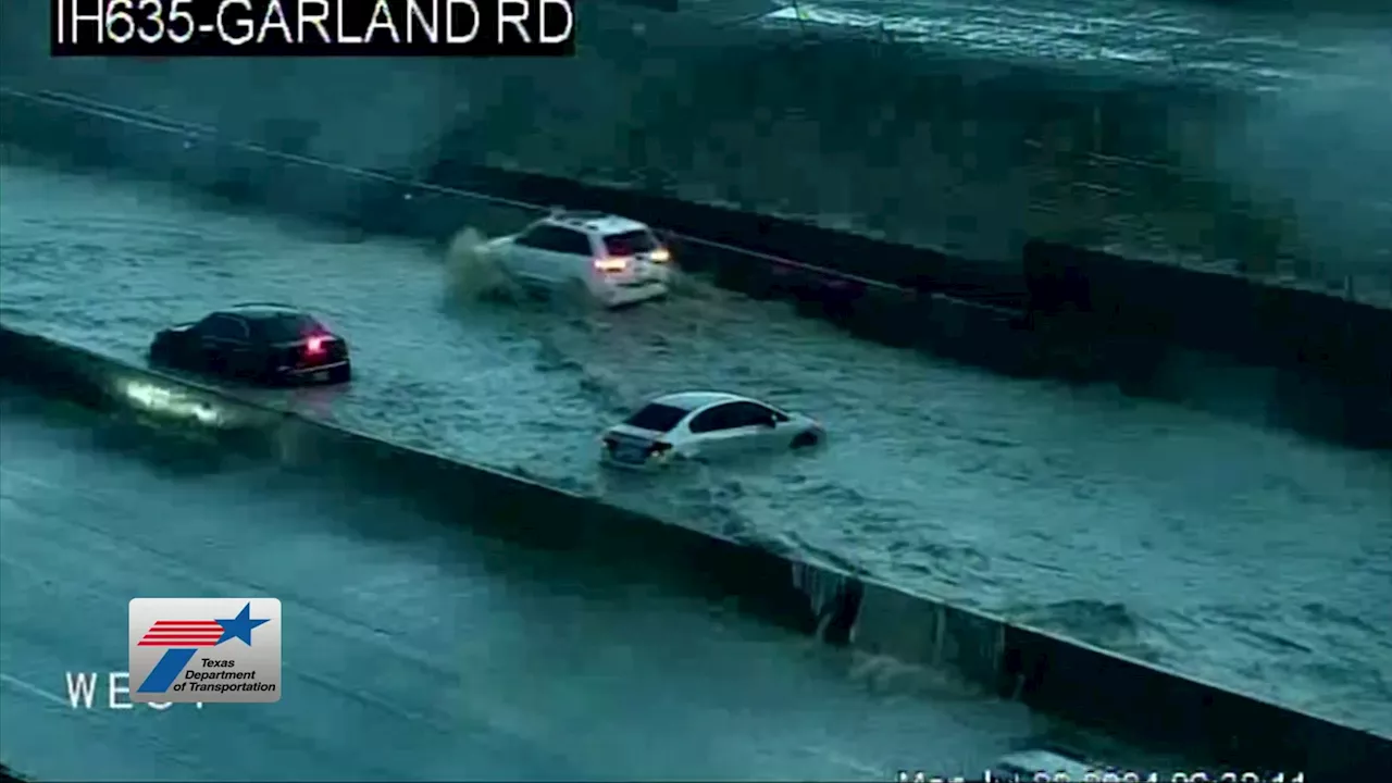 Flooding on IH635 in Dallas stranded motorists on morning commute