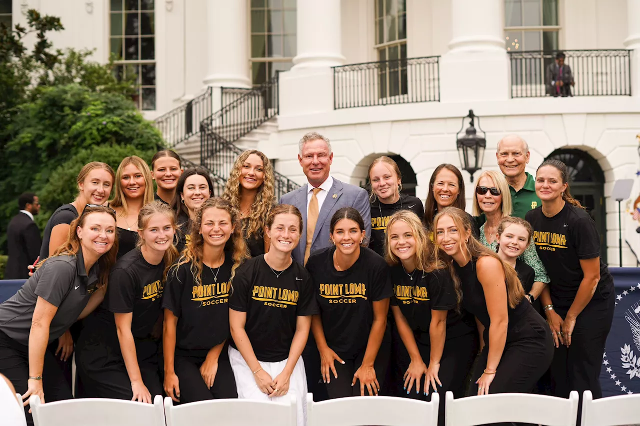 For PLNU women's soccer team, trip to be honored at the White House takes on new meaning