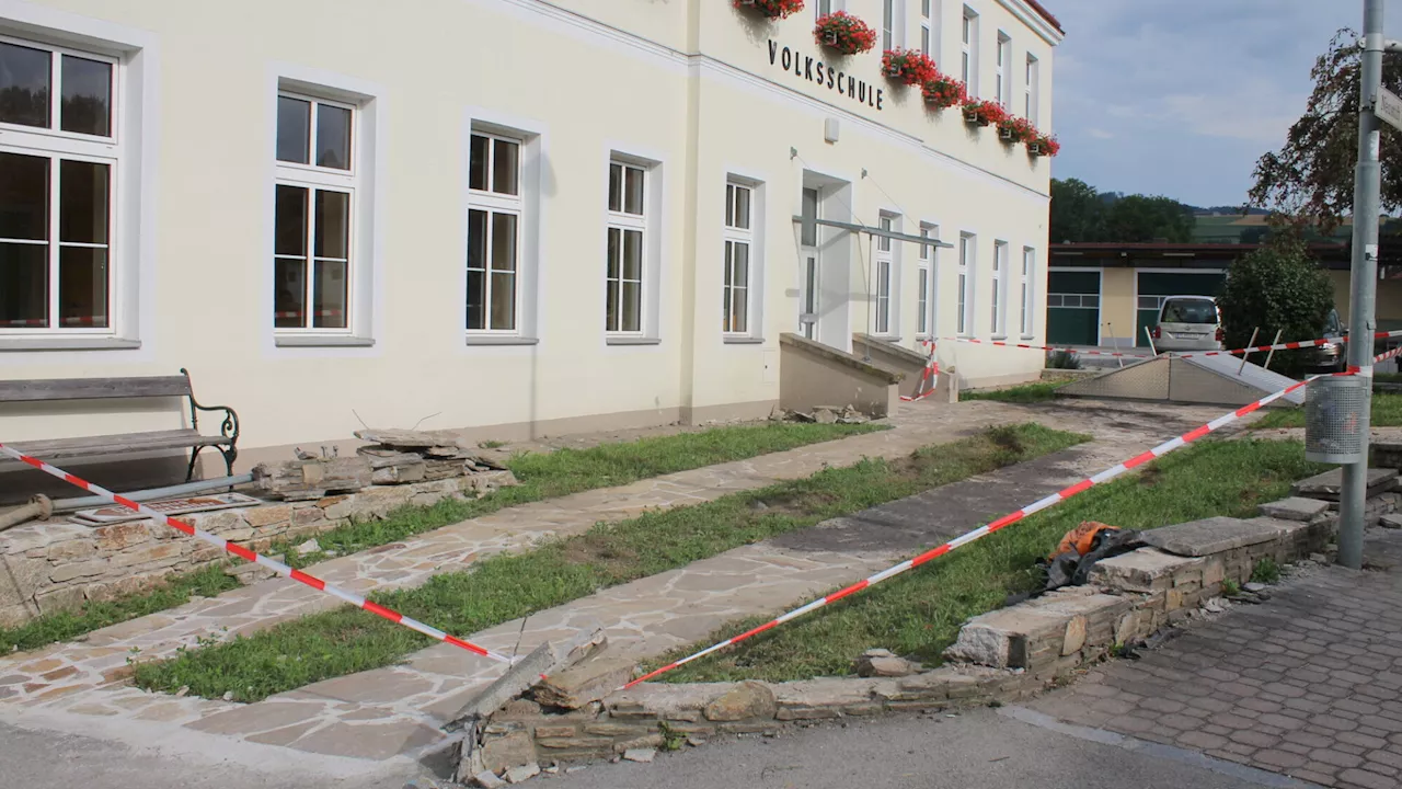 Auto landete in Neustift-Innermanzing im Schulgarten