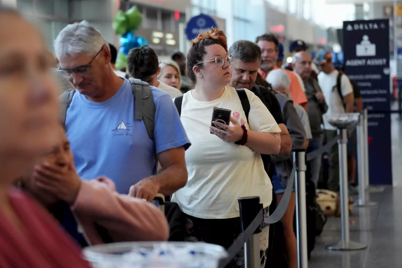 Delta Air Lines says flight cancellations continue after tech outage