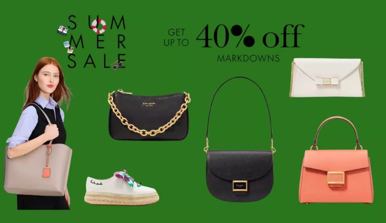 Kate Spade is having a huge Summer Sale with the best handbags, wallets and shoes marked down 40%