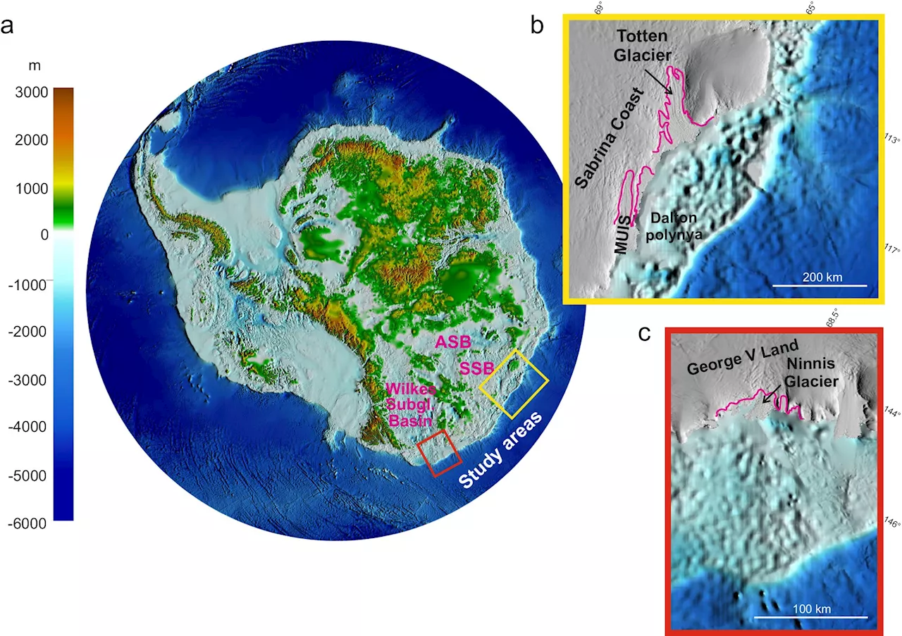 Submarine canyons are crucial for the instability of the Antarctic ice sheet, suggests study