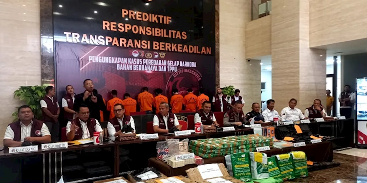 Bareskrim Ungkap Peredaran Sabu 157 Kilogram Jaringan Internasional