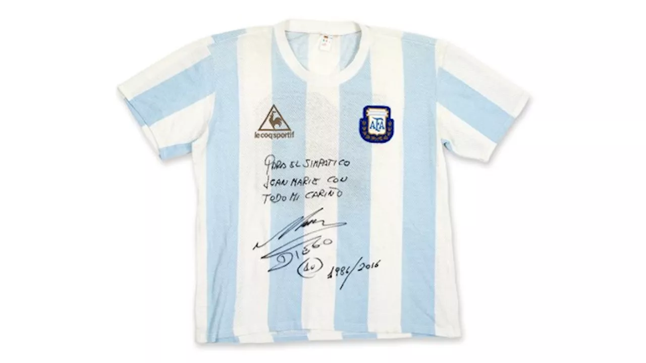 Maradona’s 1986 World Cup Semi-Final Jersey Could Fetch up to $1.2 Million at Auction