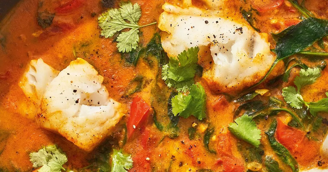 Tomato Fish Curry with Coconut Rice is so easy to make and has amazing anti-ageing benefits