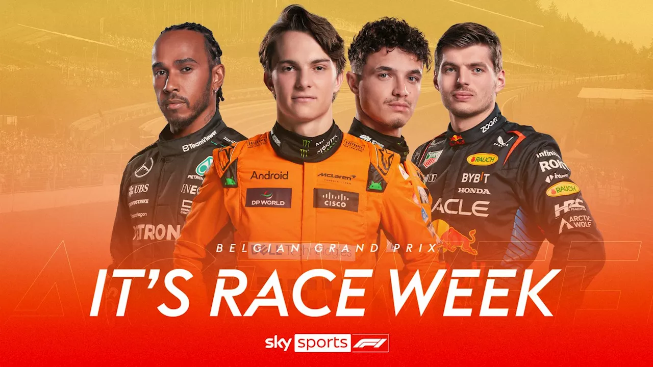 Belgian GP schedule: UK time, when to watch Spa-Francorchamps F1 weekend live on Sky Sports