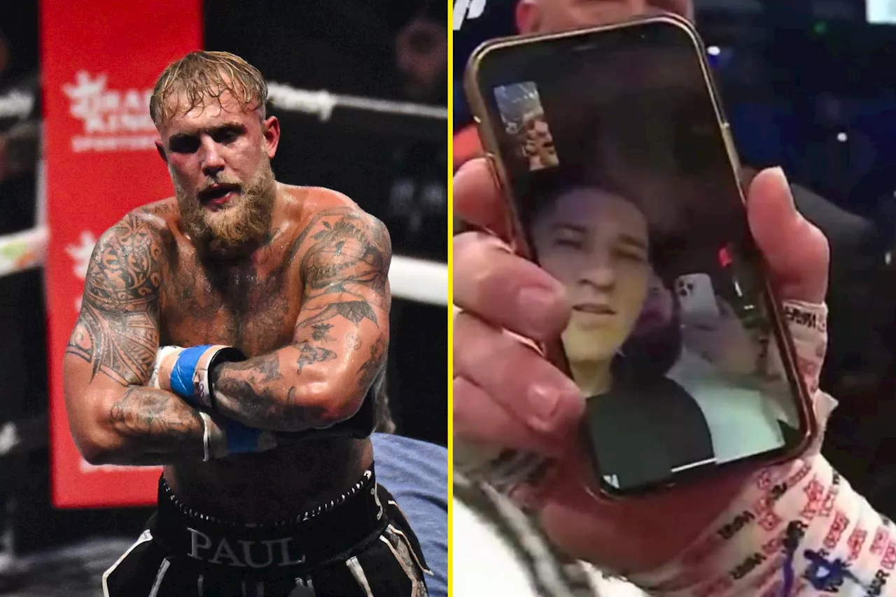 Jake Paul FaceTimes Alex Pereira after stopping Mike Perry and calling out UFC light heavyweight champion...