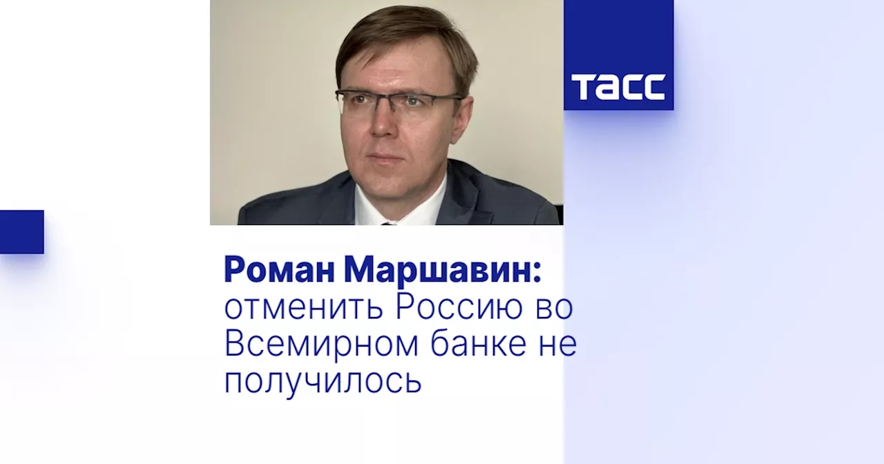 Роман Маршавин: отменить Россию во Всемирном банке не получилось