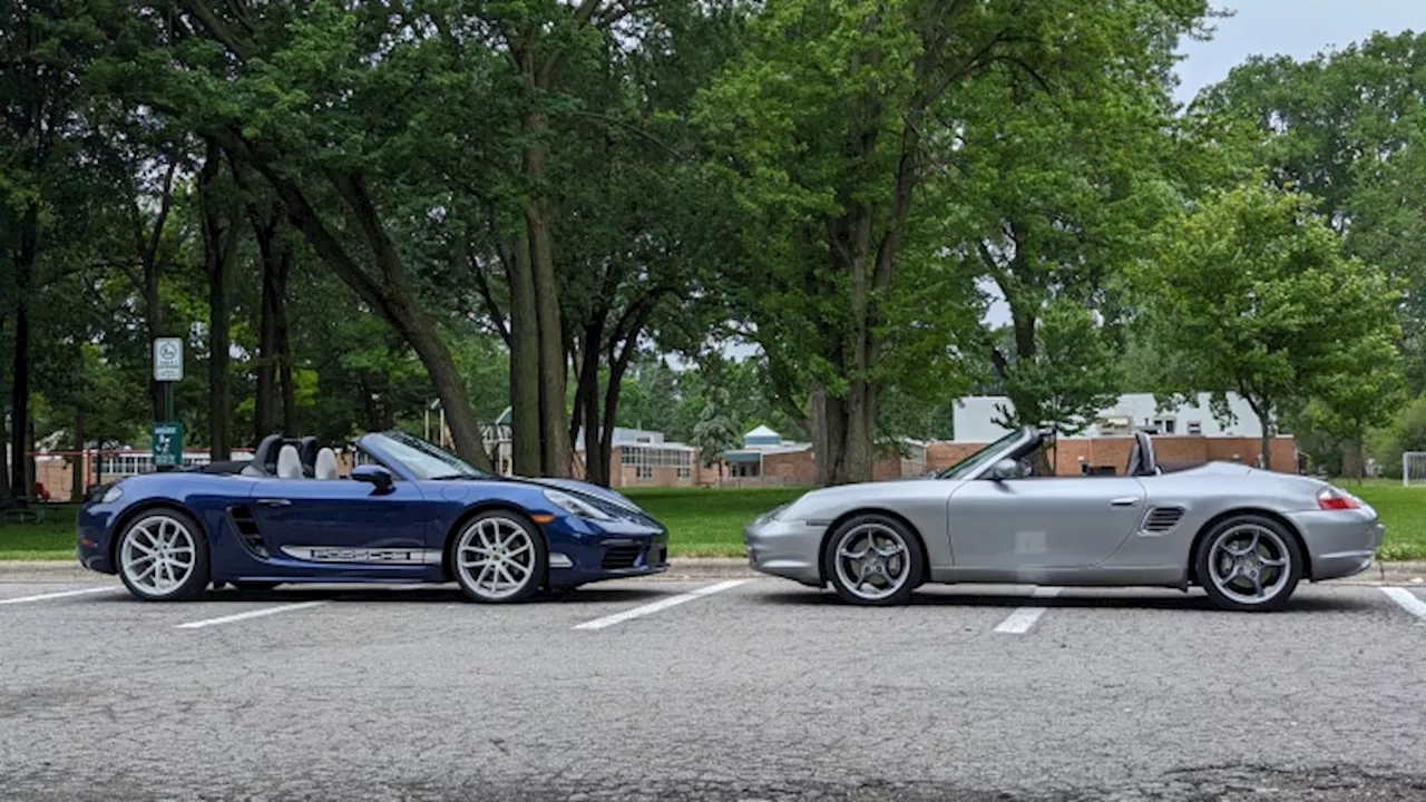 2024 Porsche Boxster Style Edition and 2004 Porsche Boxster S 550 Spyder Special Edition