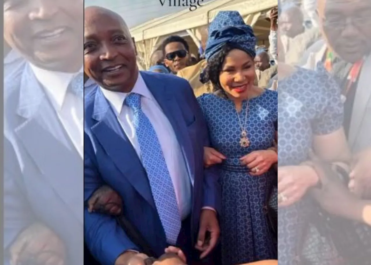 WATCH: Motsepe and wife visit village in R8 million Rolls-Royce