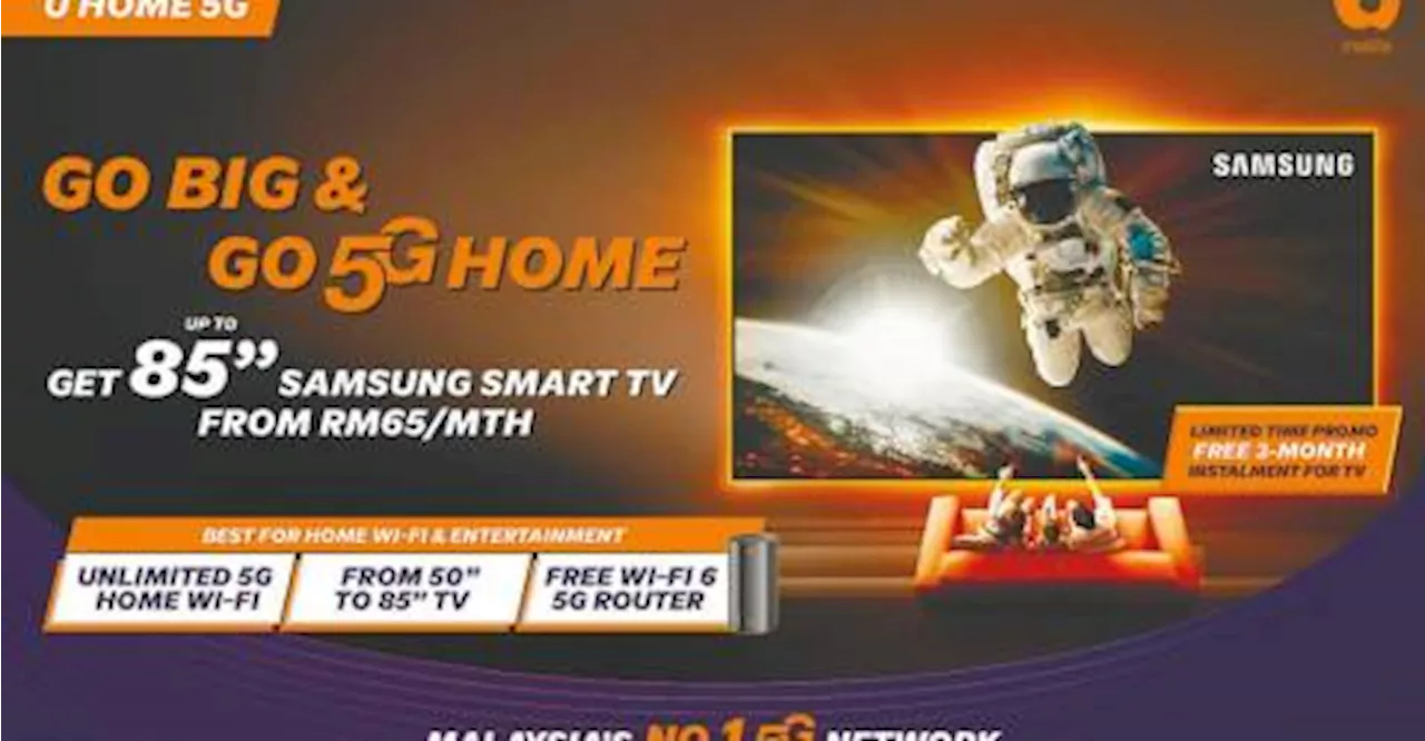 U Mobile rolls out enhanced home 5G bundle with Samsung 4K smart TVs