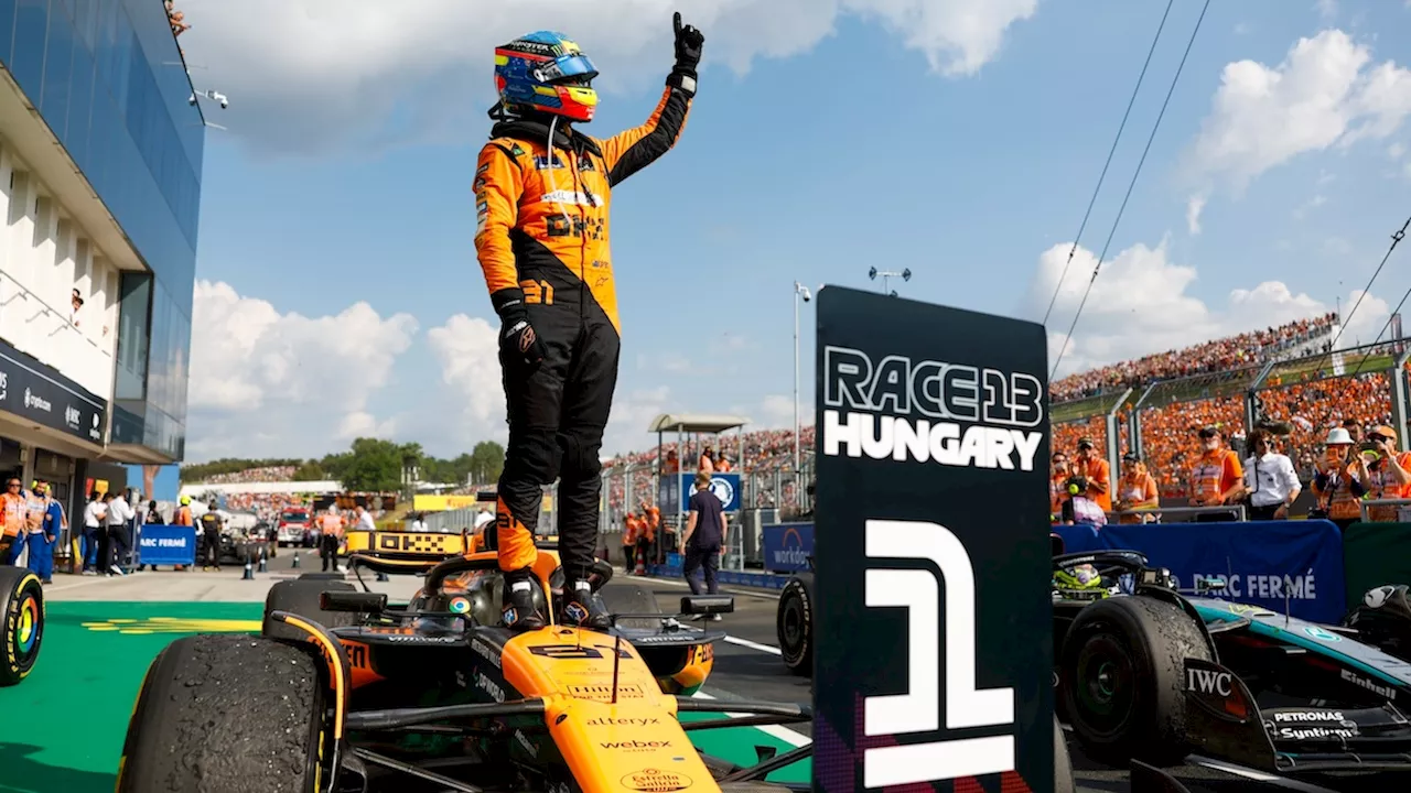 Piastri takes maiden F1 win at the Hungarian GP as Oscar the grouch...