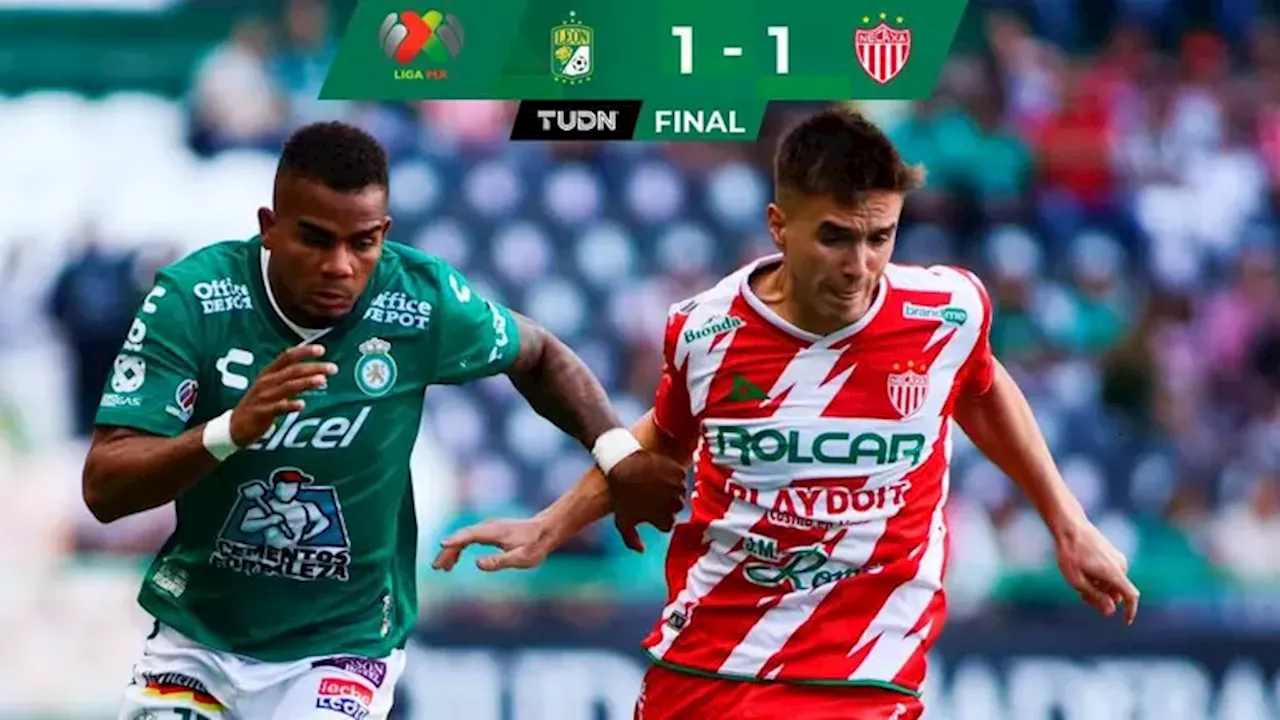 Liga MX: León y Necaxa dividen puntos en último partido antes de la Leagues Cup