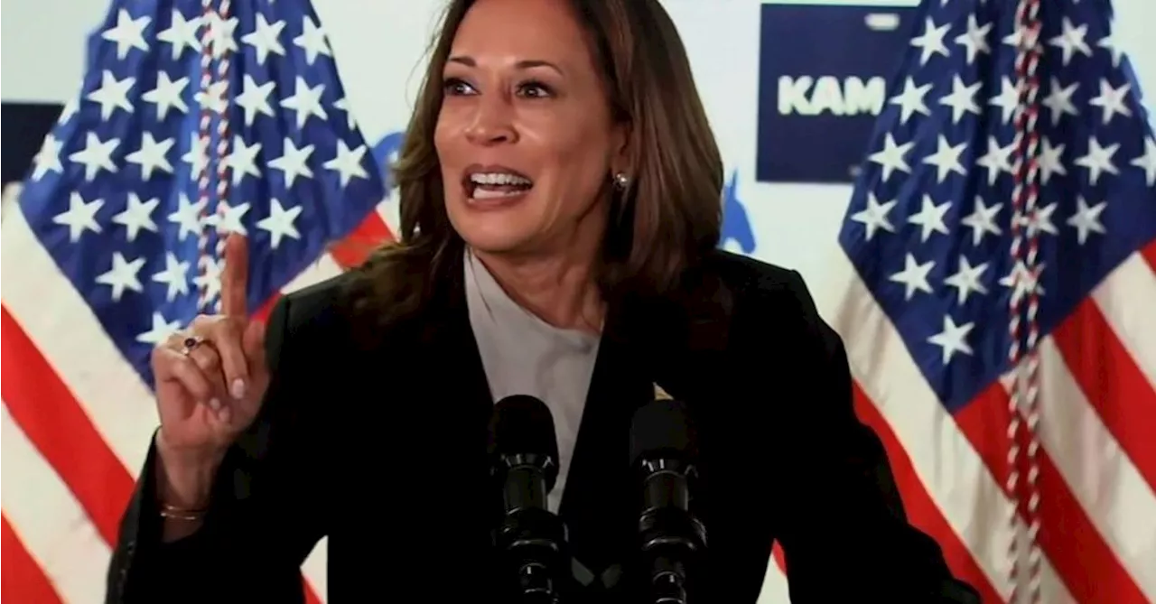 Em comício público, Kamala Harris defende Biden e ataca Donald Trump