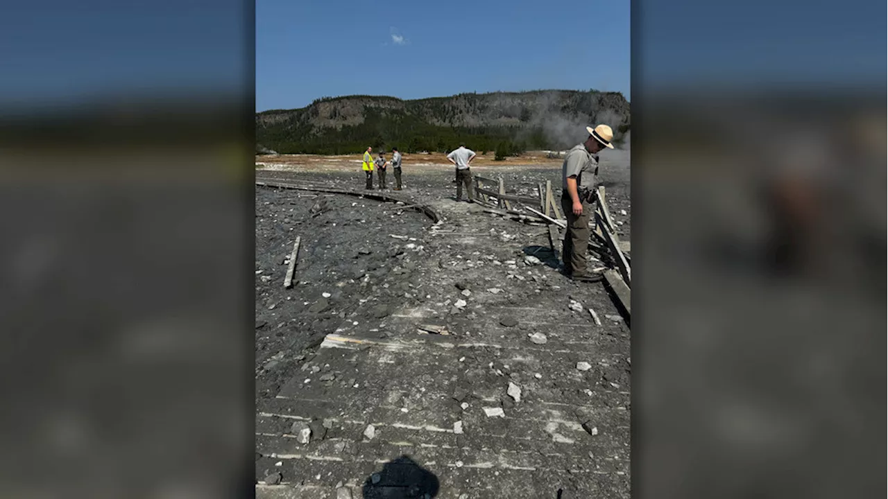 Geyser explosion at Yellowstone National Park stuns tourists