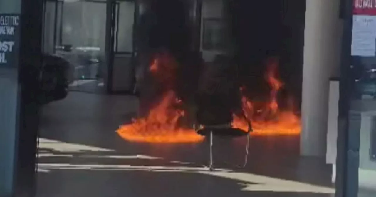 'Going to kill someone' customers terrified after man allegedly sets car dealership alight