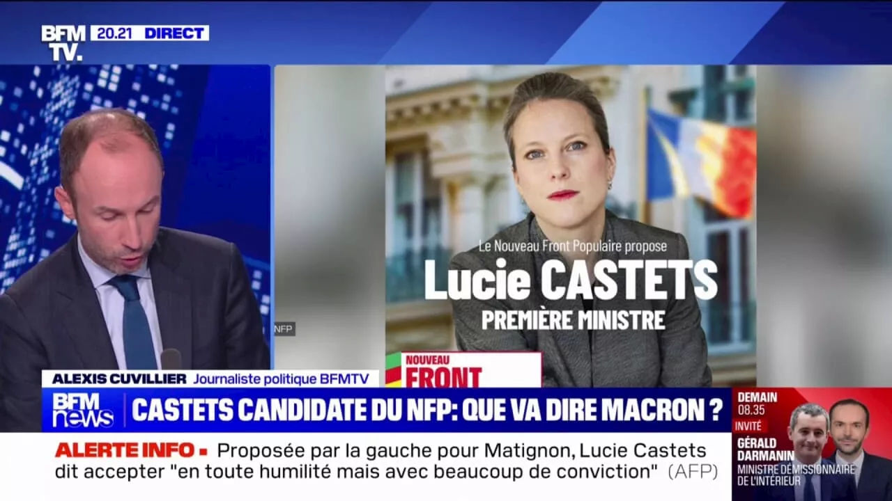 Lucie Castets, candidate du NFP à Matignon: 'Le sujet n'est pas là', balaie Emmanuel Macron