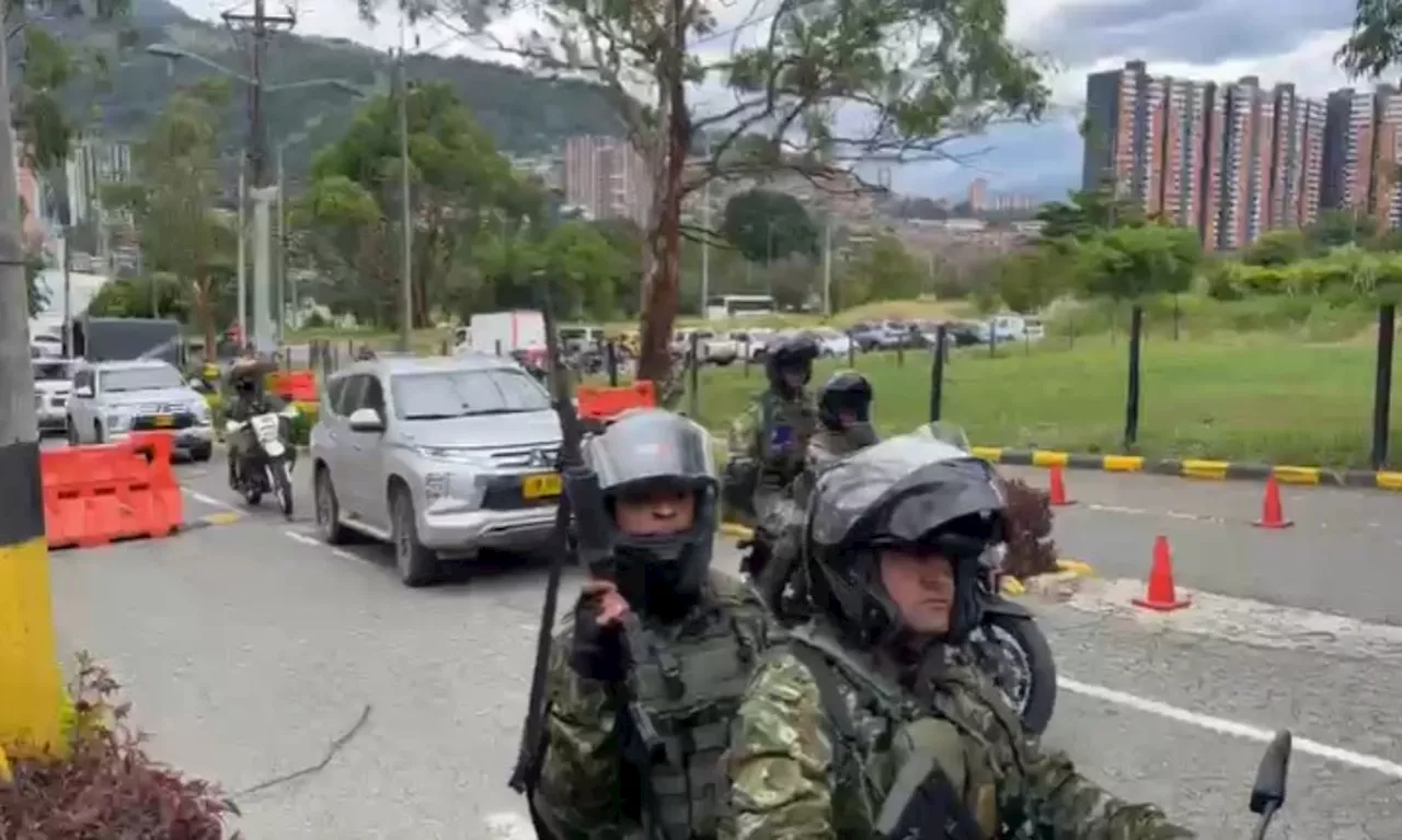 Así llegó a un batallón la caravana de vehículos de la UNP que transportaba disidentes