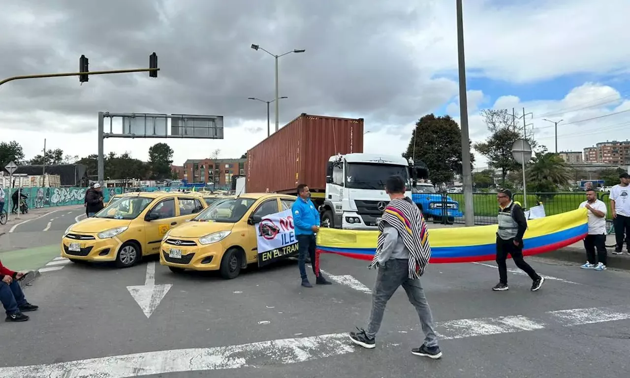 Paro de taxistas: levantan protesta en Bogotá tras acordar reunión con alcalde Galán