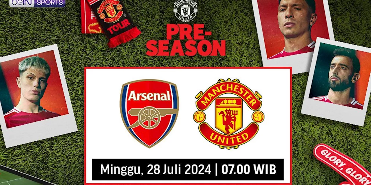 Link Live Streaming Arsenal vs Manchester United di Vidio Akhir Pekan Ini