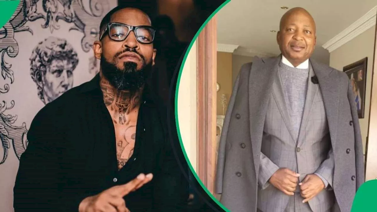 Prince Kaybee Claims Kenny Kunene Was His Grade 10 Teacher, Shares a Picture of Their Reunion