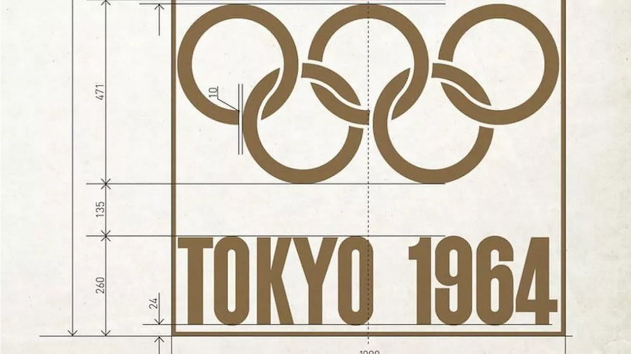 Stunning 1964 Olympic logo design sheet unearthed