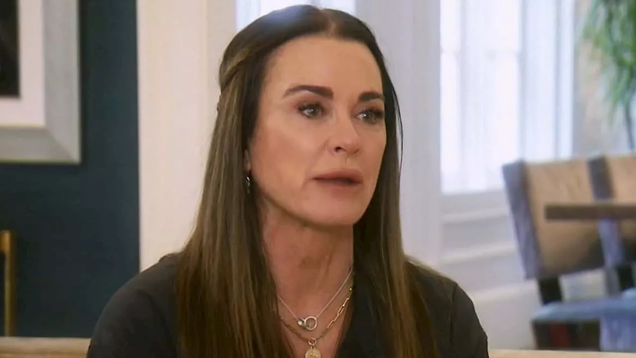 Kyle Richards had to be 'calmed down' by Kathy Hilton after seeing Mauricio Umansky, 54, kissing new...