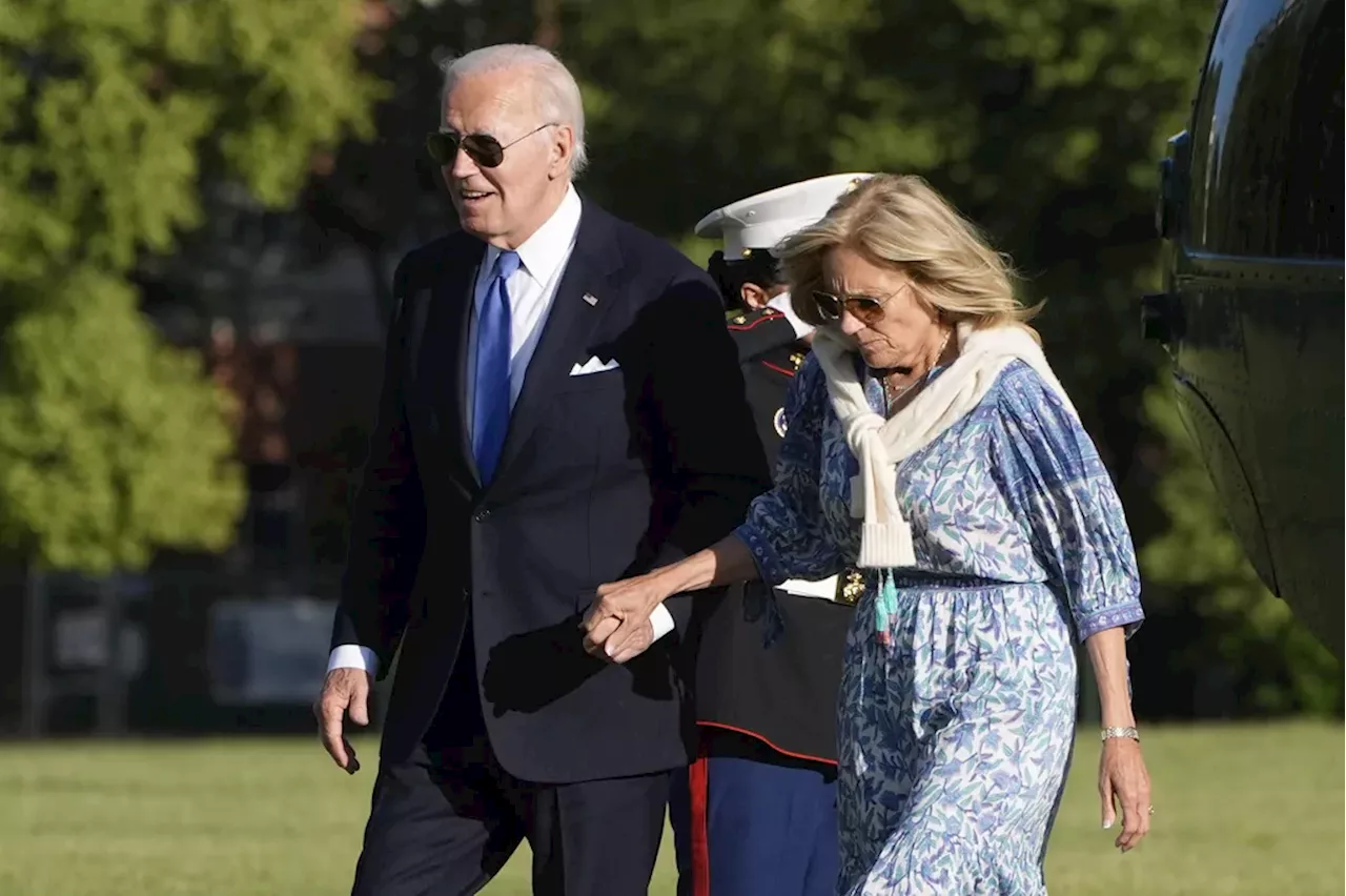 Biden arrives back at White House, quieting the rumor mill