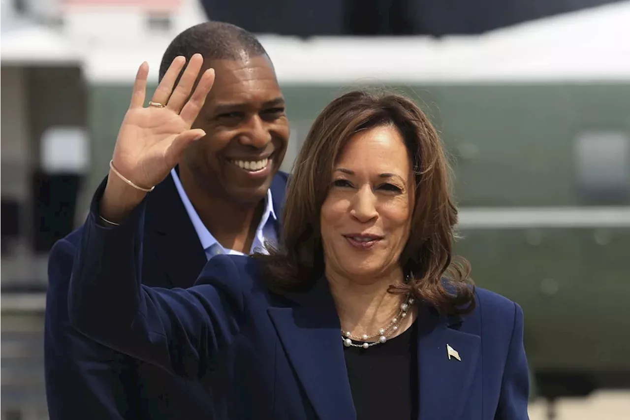 Kamala Harris reprises attorney general role against Trump in first campaign rally