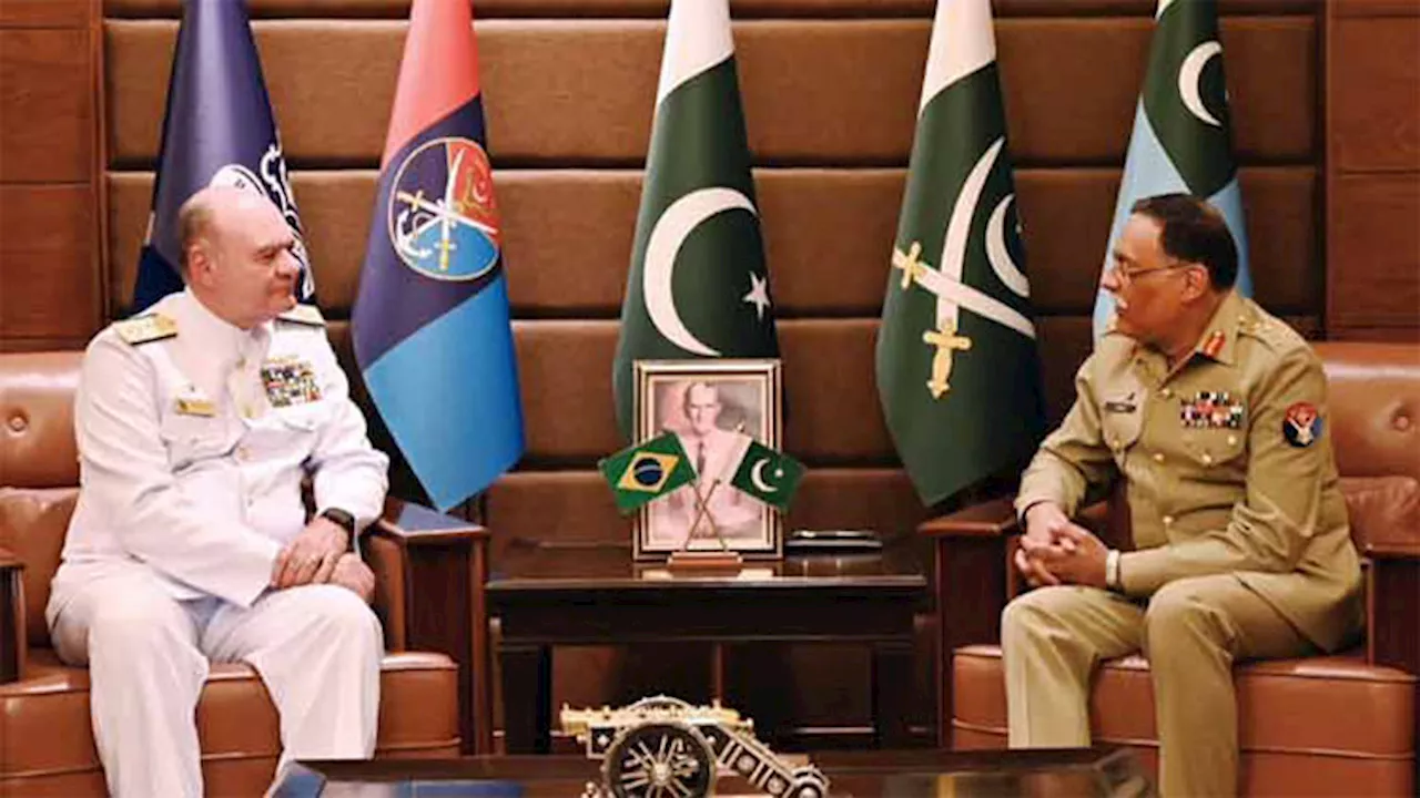 Brazilian Navy's Chief of Staff calls on CJCSC Gen Sahir Shamshad