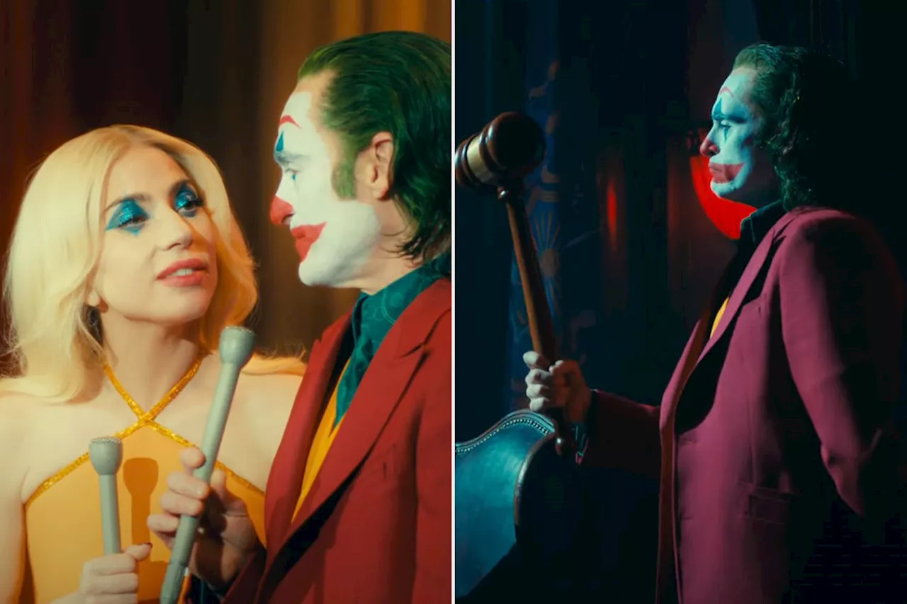 Joaquin Phoenix and Lady Gaga bash skulls and belt songs in wickedly fun Joker: Folie à Deux trailer