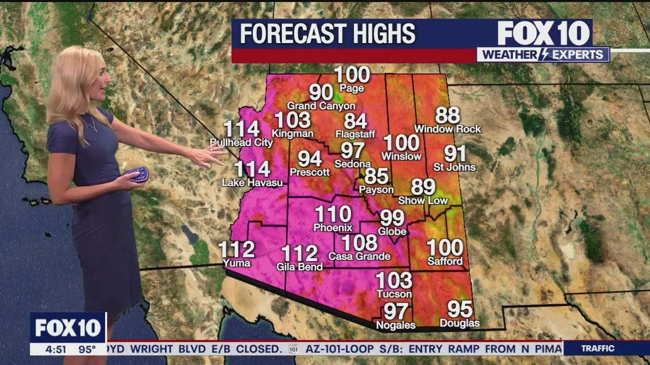 Arizona weather forecast: Warm temps, chance for storms in Phoenix