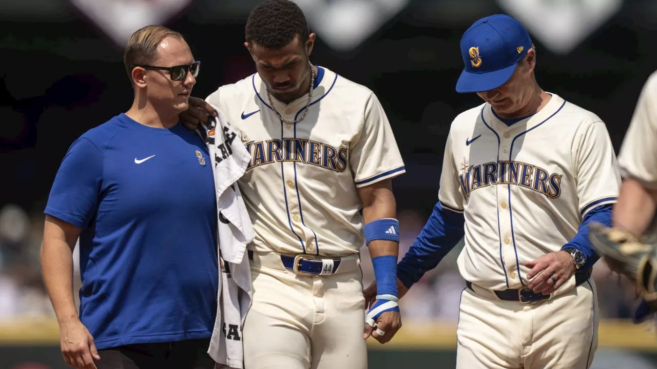 Seattle Mariners' Julio Rodriguez has MRI on right ankle a day after crashing into outfield fence