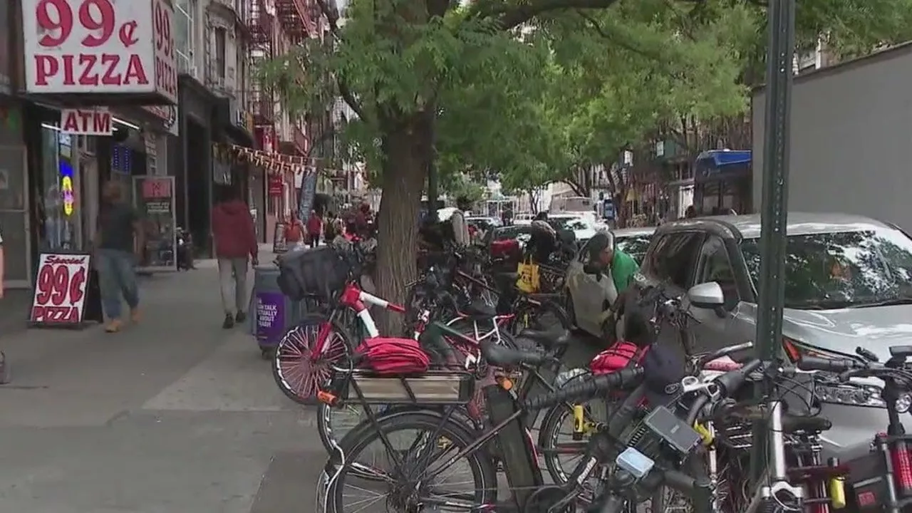 NYC sidewalks crowded with e-bikes spark safety concerns near East Village