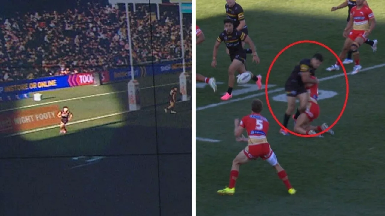 ‘That’s a sin bin’: Stunning new vision shows crucial call missed as officiating consistency slammed