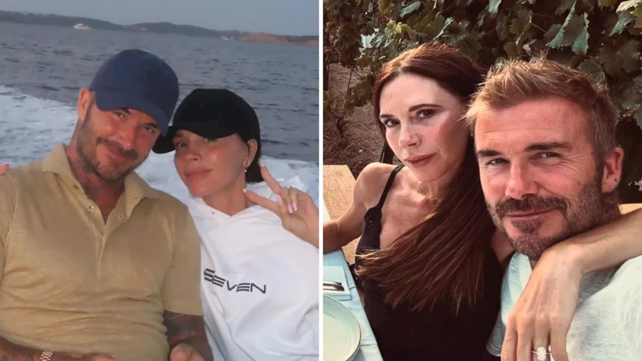 David e Victoria Beckham, le foto social della vacanza in Sardegna coi figli