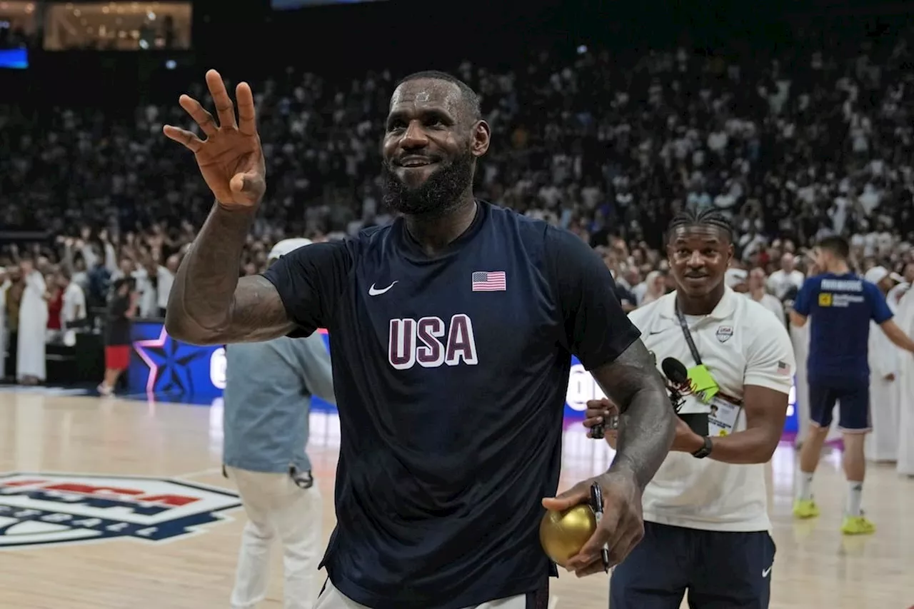 LeBron James selected as Team USA male flagbearer for Paris Olympics opening ceremony