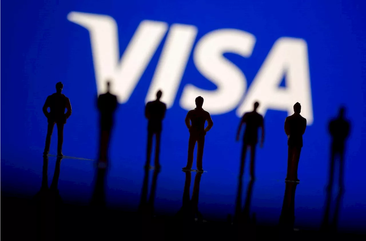 Visa reports rare quarterly revenue miss, shares drop