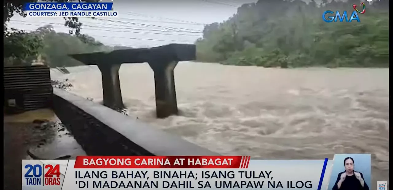 Flood-hit Cagayan closely monitoring low-lying areas, mountains amid Typhoon Carina