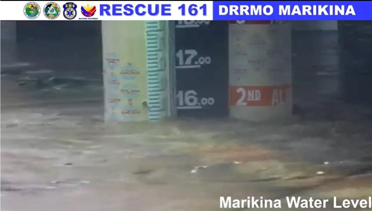 Marikina River on first alarm due to heavy rains