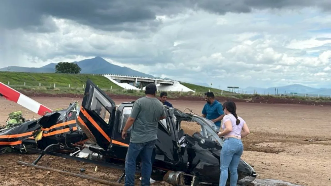 Cae un helicóptero en Jalisco: reportan 4 heridos de gravedad