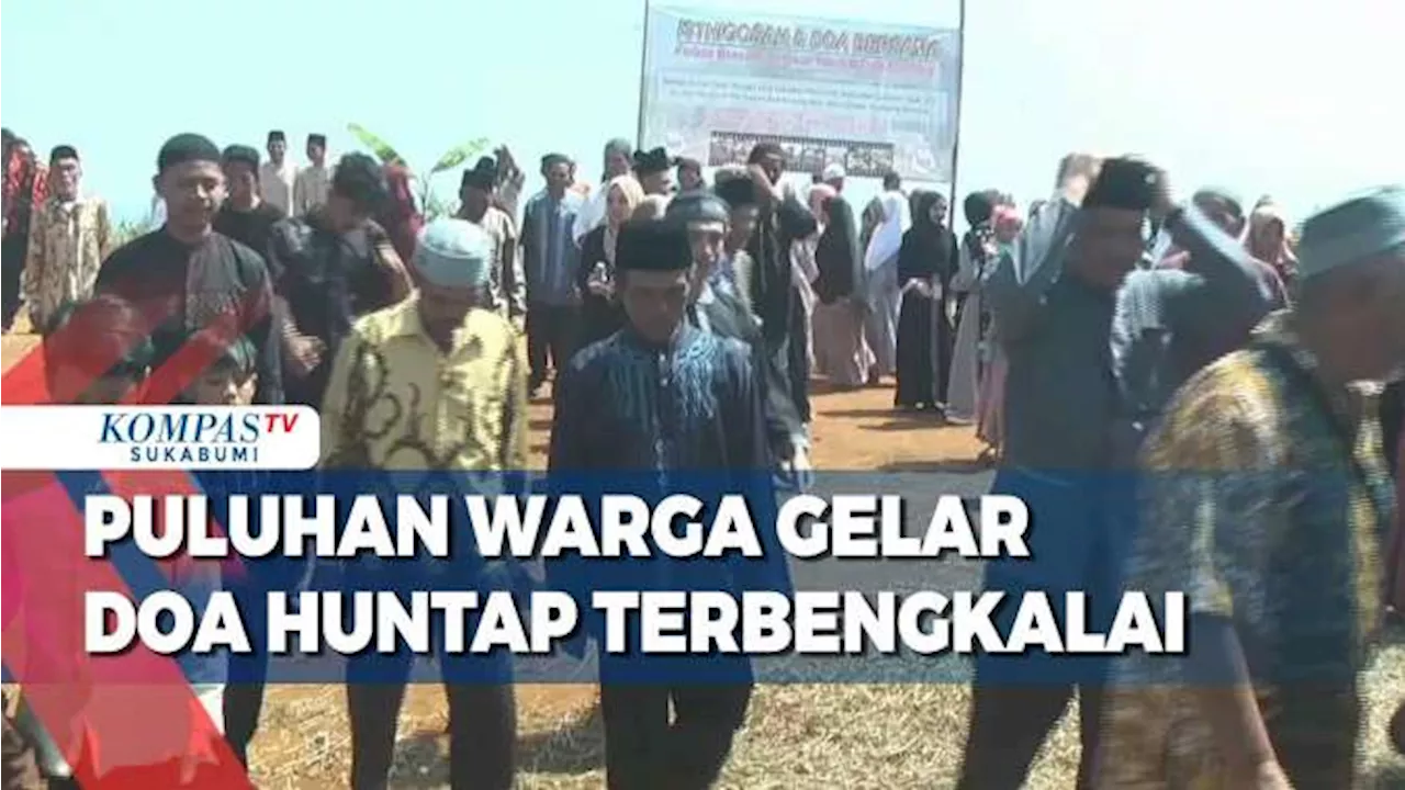 Puluhan Warga Gelar Doa Huntap Terbengkalai