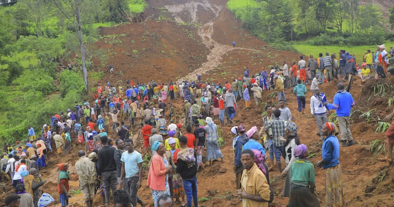 Death toll in southern Ethiopia mudslides rises to at least 157 as search continues