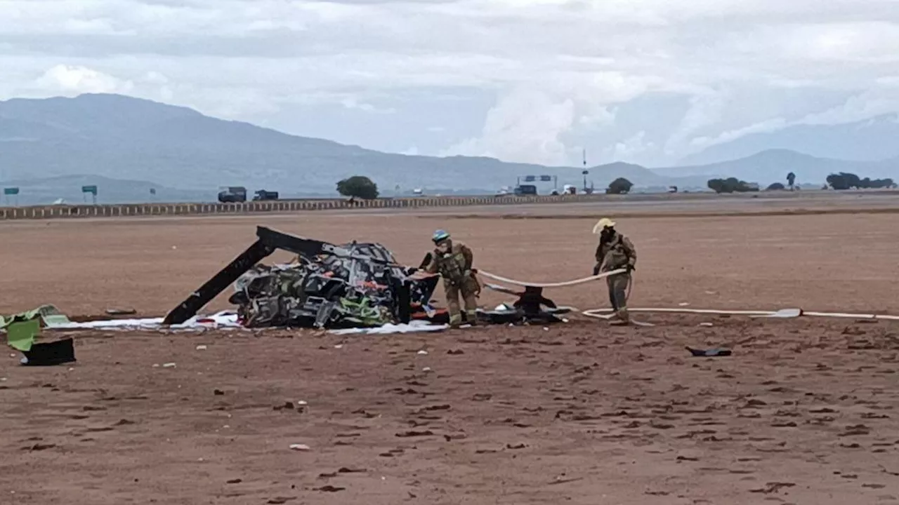 Se desploma helicóptero en Jalisco; reportan cuatro personas lesionadas