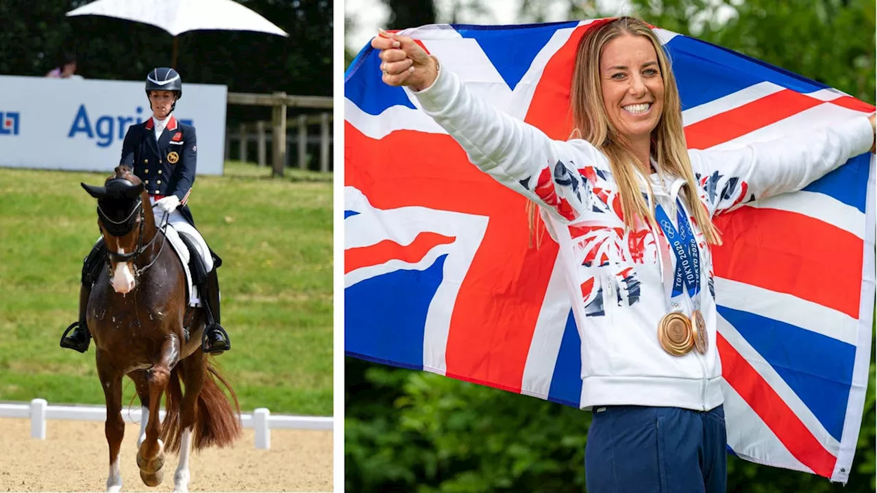 Team GB’s Charlotte Dujardin suspended after video shows her ‘hitting horse’s legs’