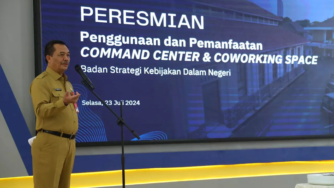 Tingkatkan Kinerja Pemerintahan, BSKDN Resmikan Command Center dan Coworking Space