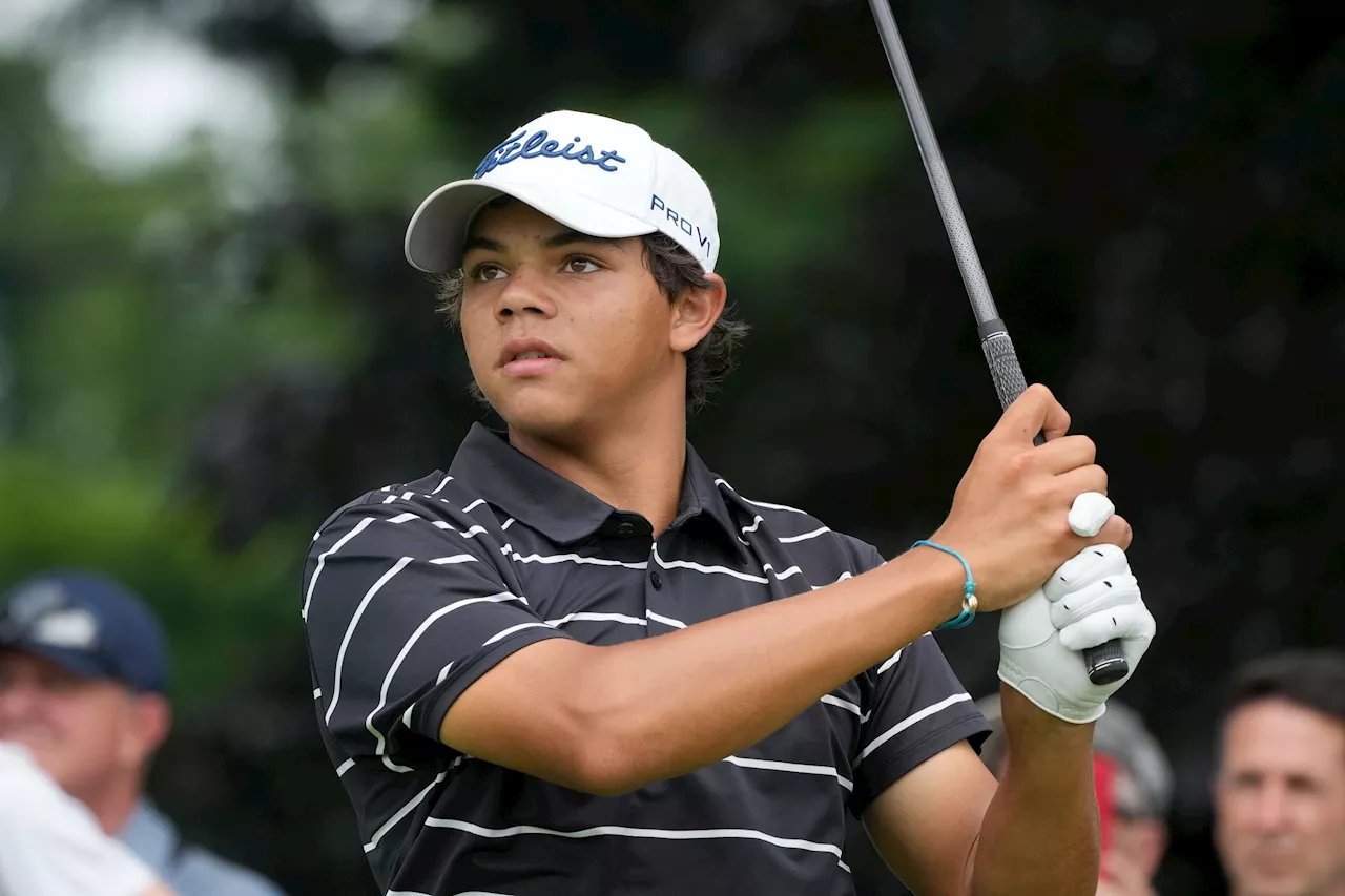 Tiger Woods watches 15-year-old son Charlie shoot 12-over 82 in US Junior Amateur at Oakland Hills